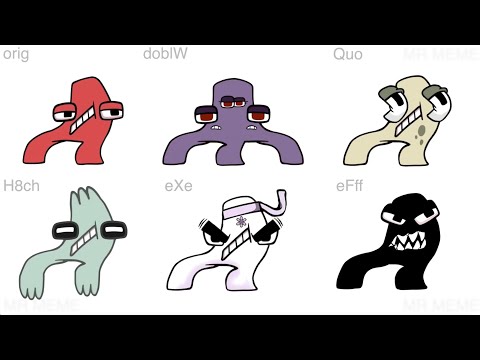 Alphabet Lore But Everyone Is ALL Different Versions ( Full Version )