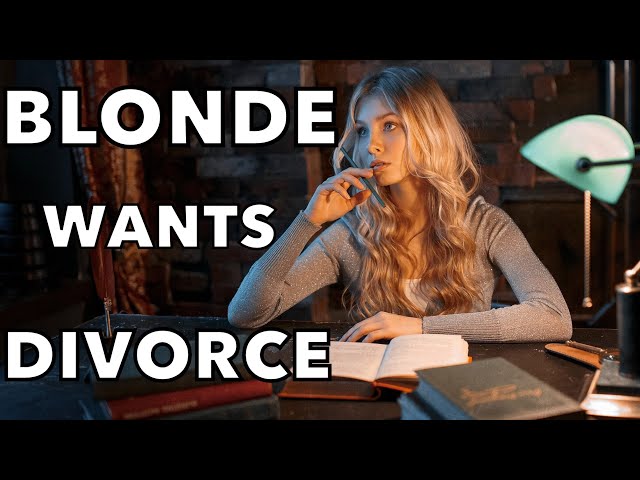 Funny Jokes - The Blonde Wants A Divorce And She Has Proof.