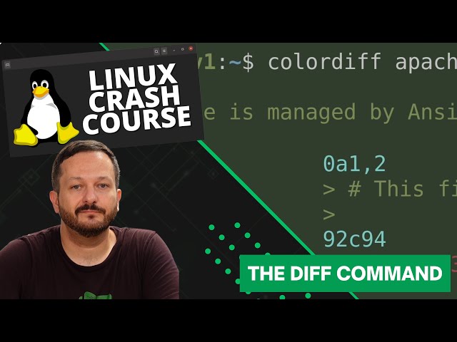Linux Crash Course - The diff Command