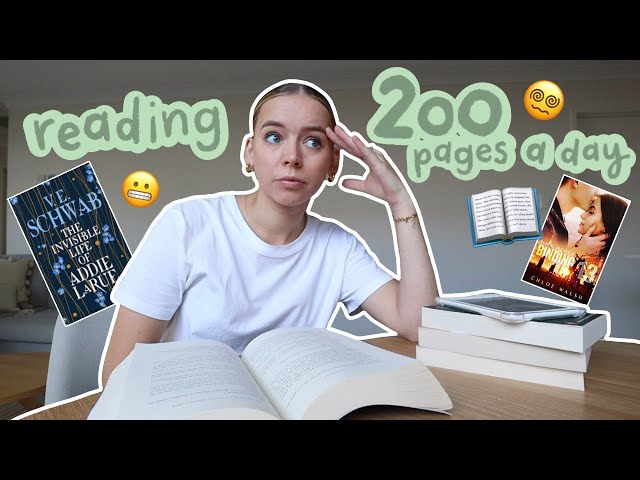 I tried reading 200 pages a day for a week 📖😵‍💫📚