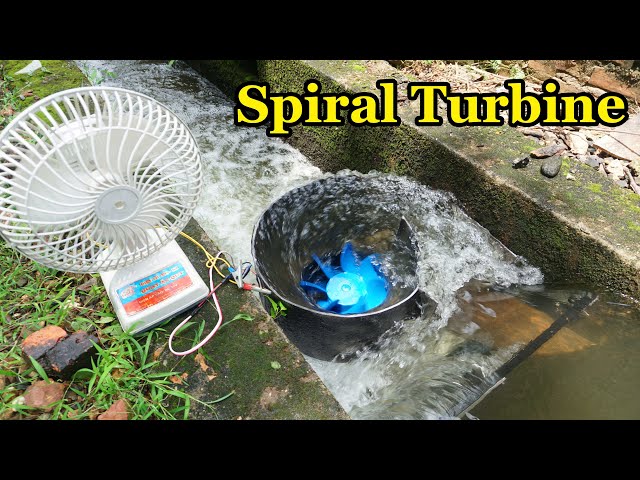 How to make a super strong spiral turbine from fiberglass and pvc pipes
