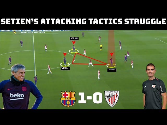 Tactical Analysis: Barcelona 1-0 Athletic Bilbao | Another Unconvincing Display | Setien's Tactics