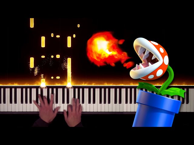 Super Mario Bros. Wonder - Piranha Plants on Parade Wonder Effect Song (Piano)
