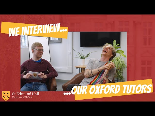 Studying at Teddy Hall: students interview Oxford tutors