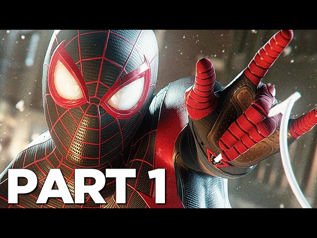 SPIDER-MAN MILES MORALES PS5 Walkthrough Gameplay Part 1 - INTRO (Playstation 5)