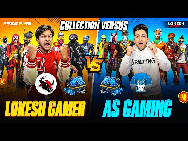 Lokesh Gamer Vs As Gaming Rare Bundle Collection Versus [ Who Will Win ] Garena Free Fire