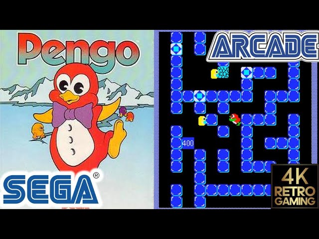 Pengo Arcade ( Sega 1982 ) 4k Gameplay