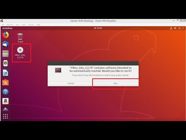 How Install VirtualBox Guest Additions on Ubuntu 18.04 Guest / virtual machine