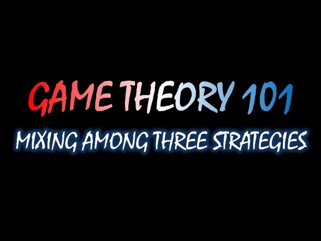 Game Theory 101 (#37): Mixing among Three Strategies