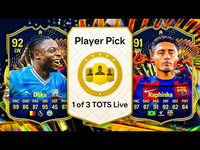 1 OF 3 TOTS LIVE PLAYER PICKS! 😱 FC 24 Ultimate Team