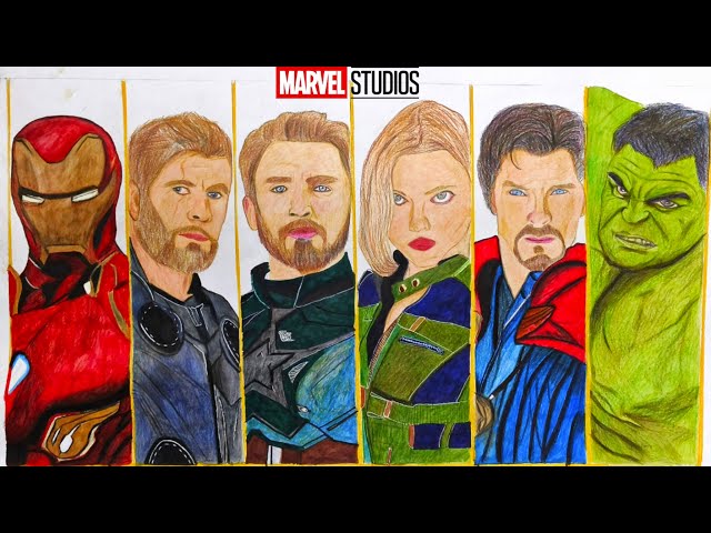 Marvel studios for Avengers Drawing for | Vijay Art works
