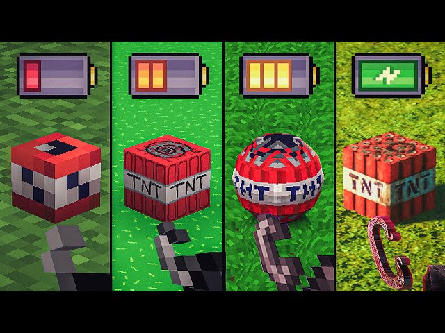 physics with different battery in Minecraft