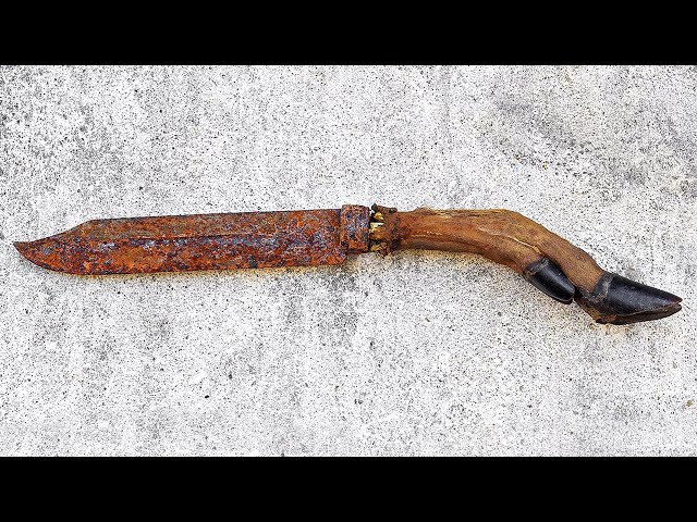 Restoration HUNTING Knife - Roe DEER Handle
