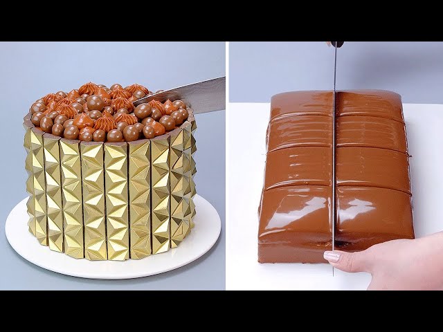 Satisfying Chocolate Cake Decorating Tutorials | So Yummy Chocolate, Cupcake, Dessert and More