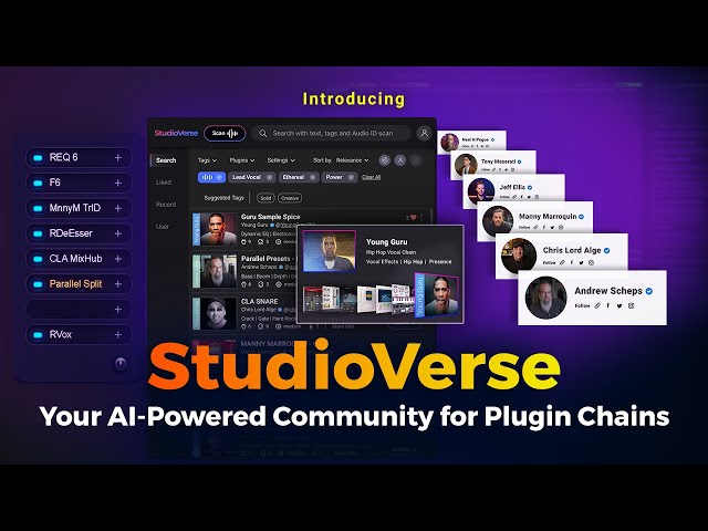 NEW! 📢 StudioVerse: Your AI-Powered Community for Plugin Chains