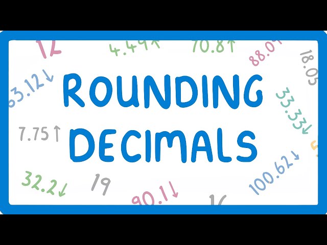 How to Round Decimals Places  #19