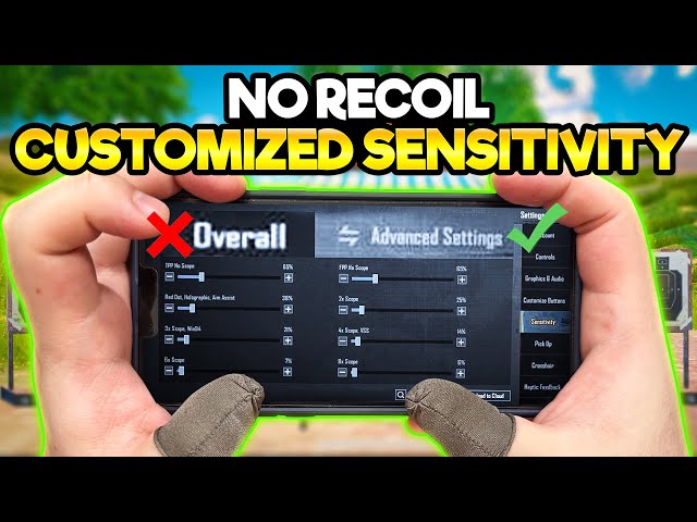 How To Get The Best PUBG MOBILE Sensitivity | Customized Sensitivity | iPhone 13 Pro Max