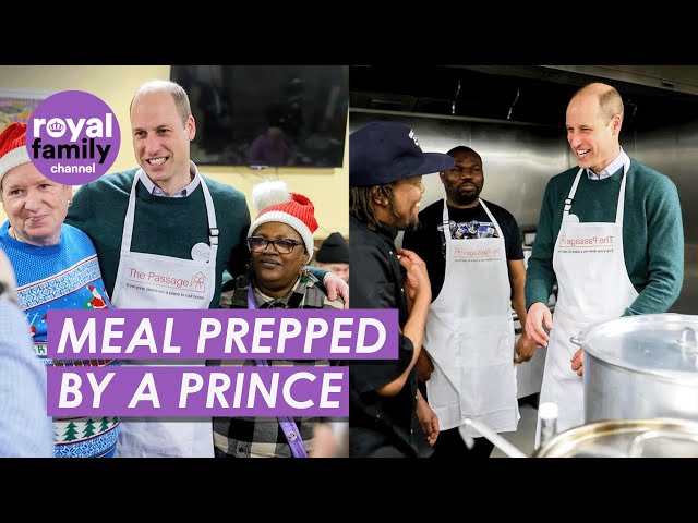 Prince William Serves Homeless in Surprise Charity Visit