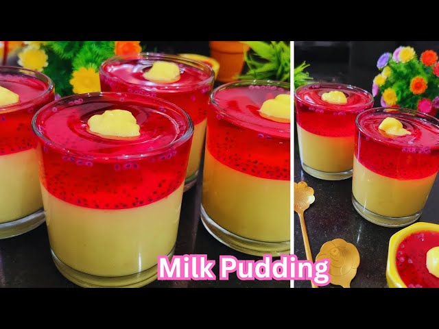 Milk Pudding Recipe || Soft & Creamy Milk Pudding   || Milk Dessert Recipe
