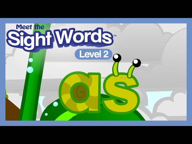 Meet the Sight Words Level 1 - "αs" | Preschool Prep Company