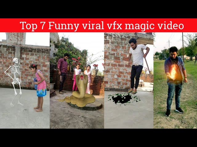 12 April 2021 Moj newtrend! Top 7 funny vfx magic video! viral magic video! kinemaster video