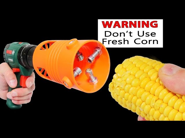 It strips corn BUT there's a problem