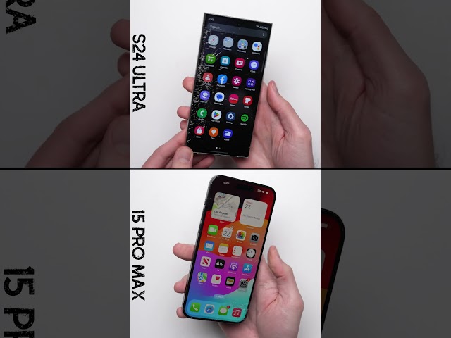 Galaxy S24 Ultra vs. iPhone 15 Pro Max Drop Test