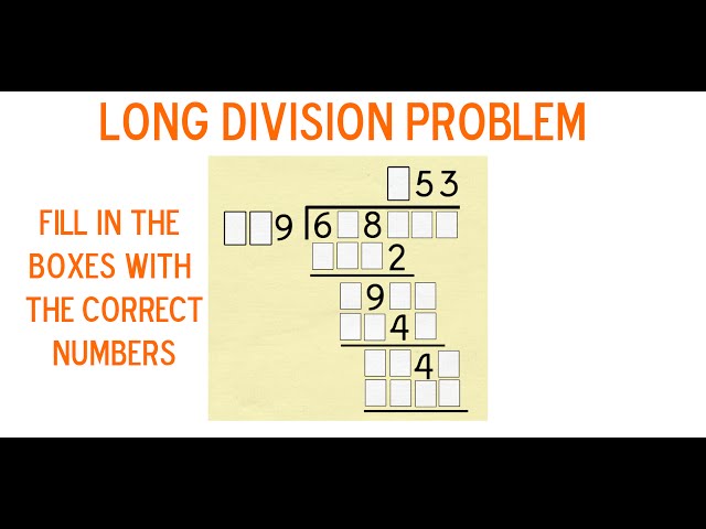 A Long Division Puzzler