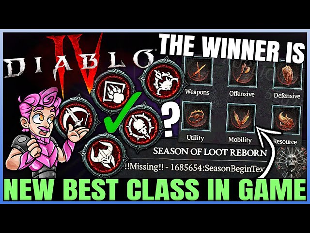 Diablo 4 - New Best HIGHEST DAMAGE Class in Game - Season 4 PTR Ranking - BROKEN Builds & More!