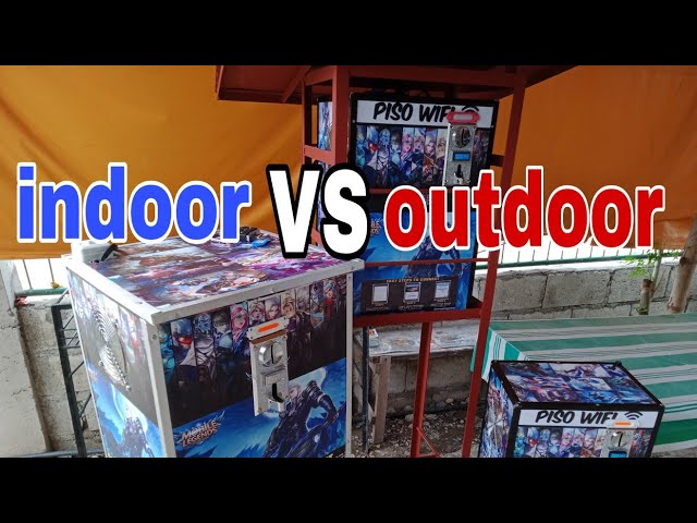 Tatlong klasi ng Piso Wifi box (indoor/outdoor/indoor with cage)