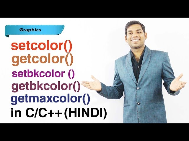 Using Colors in Graphics in C (HINDI)