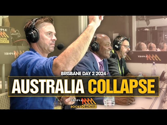 Australian Top Order Collapse On Day 2 In Brisbane | Triple M Cricket