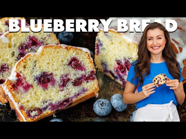 How to Bake Perfect Blueberry Bread | Juicy Berries & Easy Glaze