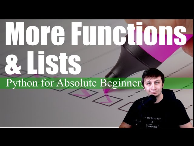 Lists | Python for Absolute Beginners #8