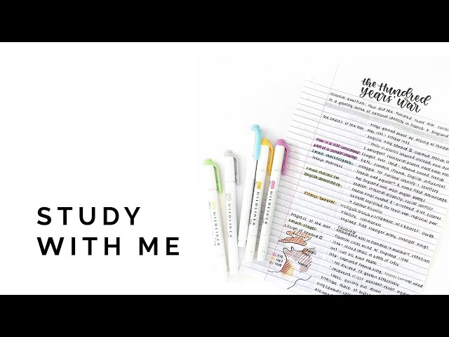a full day's worth of studying 📚 study with me compilation