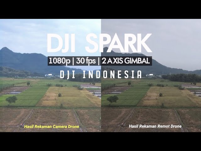 Hasil Footage Dji Spark Camera drone(memori card) Vs Remot drone(hp)