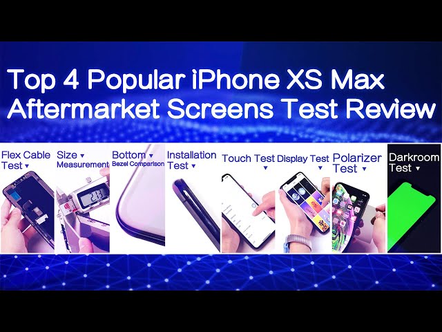 Top 4 Popular iPhone XS Max Aftermarket Screens Test Review