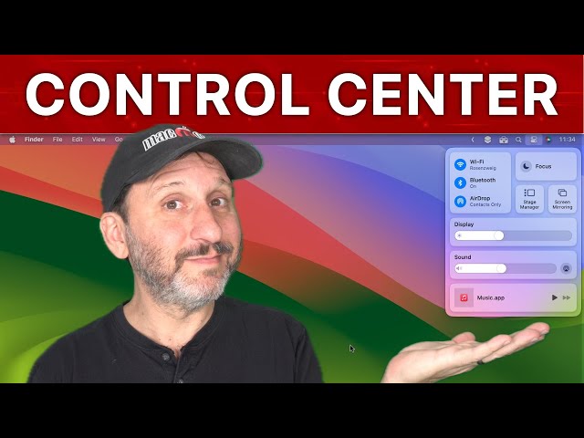 Customizing and Using Control Center on Your Mac