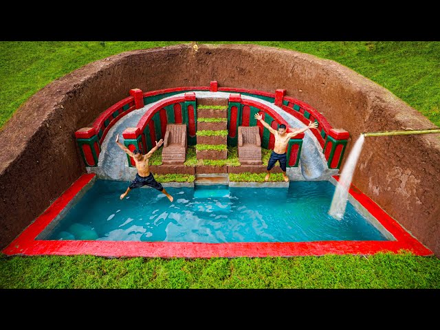 We Build Private Swimming Pool For Cool Summer - Primitive Survival