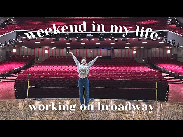weekend in my life as a wardrobe swing on broadway || nyc vlog