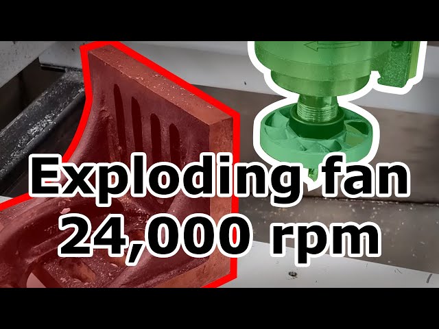 Destroying a 3D Printed Collet Fan in Slow Motion