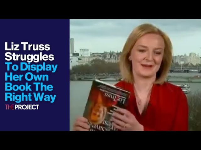 Liz Truss Struggles To Display Her Own Book The Right Way