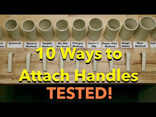 10 Ways to Attach Pottery Handles - TESTED!!