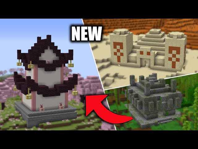 WHAT IF there was a NEW Minecraft 1.20 Structure - Cherry Blossom Temple