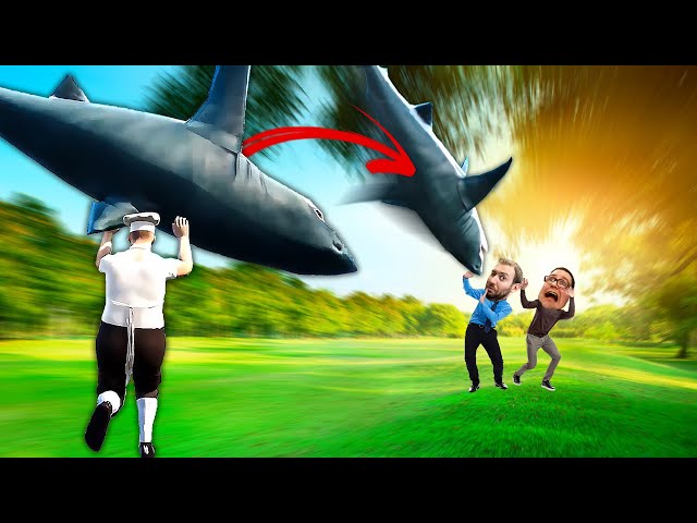 THROWING SHARKS TO ASSERT MY DOMINANCE | Bad Guy at School