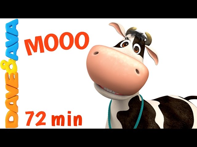 🐮 Learn Farm Animals and Animals Sounds | Nursery Rhymes and Kids Songs from Dave and Ava 🐮