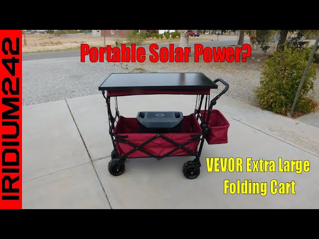 Move Your Preps With Ease - VEVOR Extra Large Folding Cart With Canopy