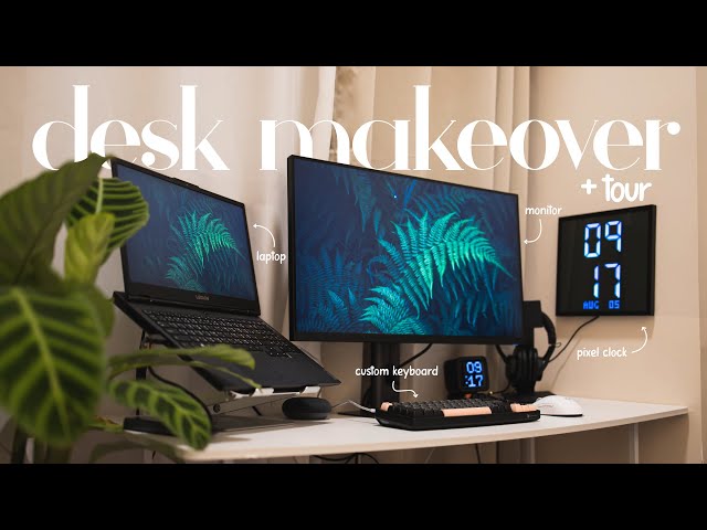 desk makeover + tour | a cozy desk that's functional (ish)