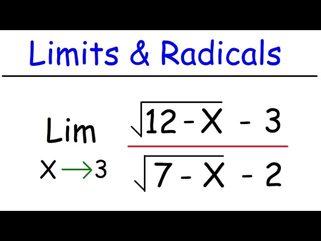 How To Evaluate Limits of Radical Functions | Calculus