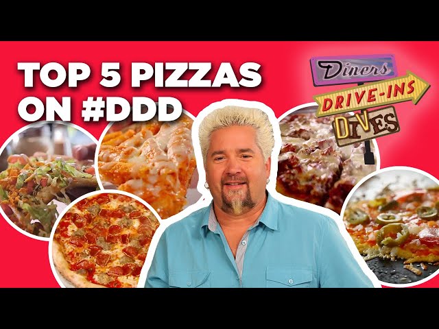 TOP 5 Pizzas in #DDD Video History with Guy Fieri | Diners, Drive-Ins and Dives | Food Network